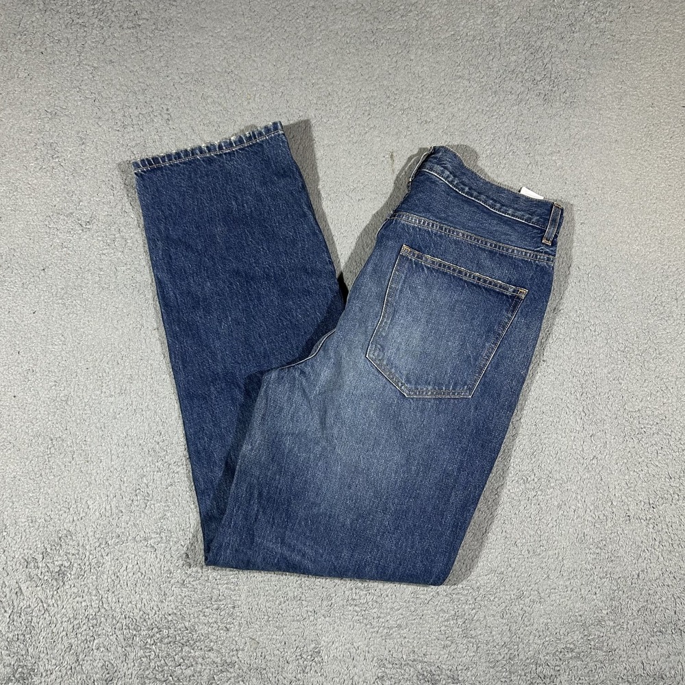 Doen Leone Villefort Button Fly Straight Leg Jeans Medium Wash Womens 31x41